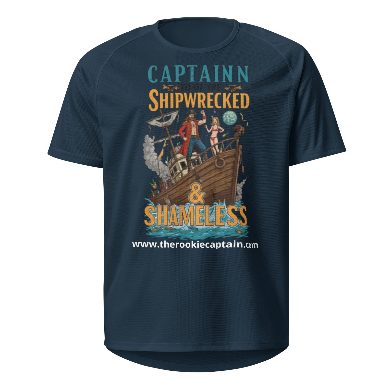 Captain of the Shipwrecked & Shameless – Unisex Sports Jersey